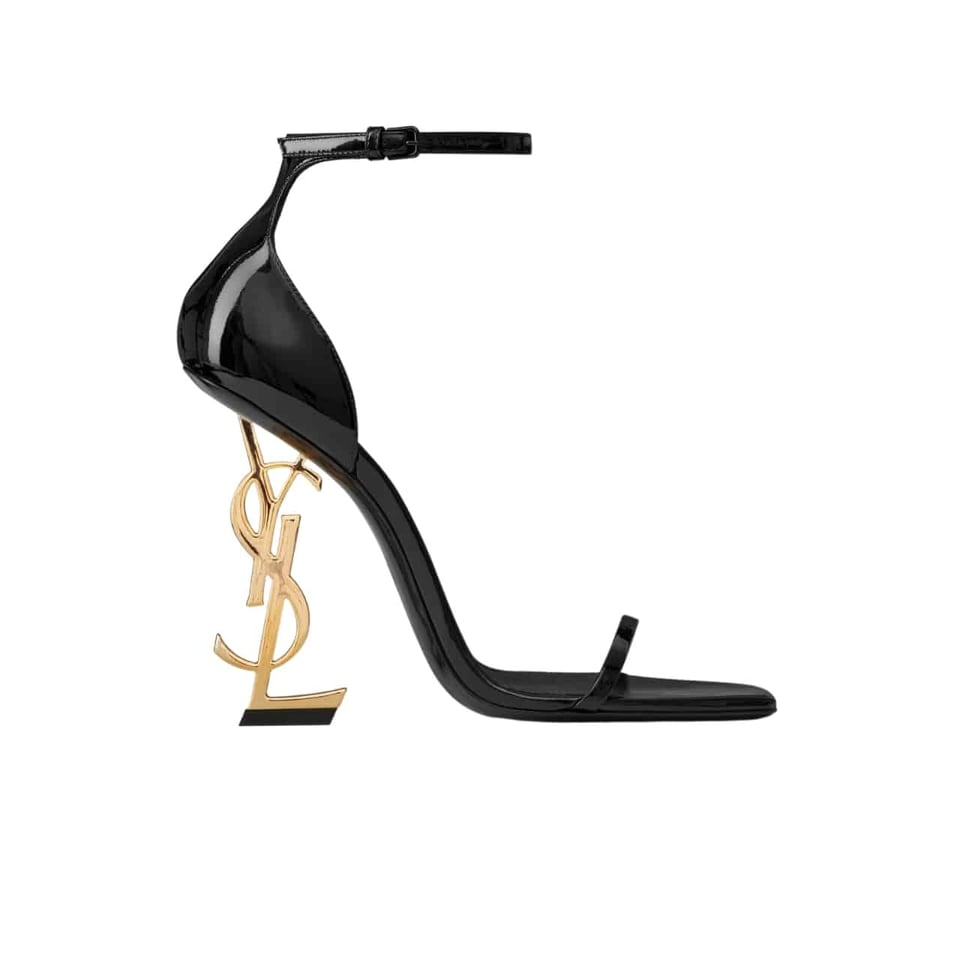 Saint Laurent Opyum Sandals In Black 5576620Npkk1000 view 2