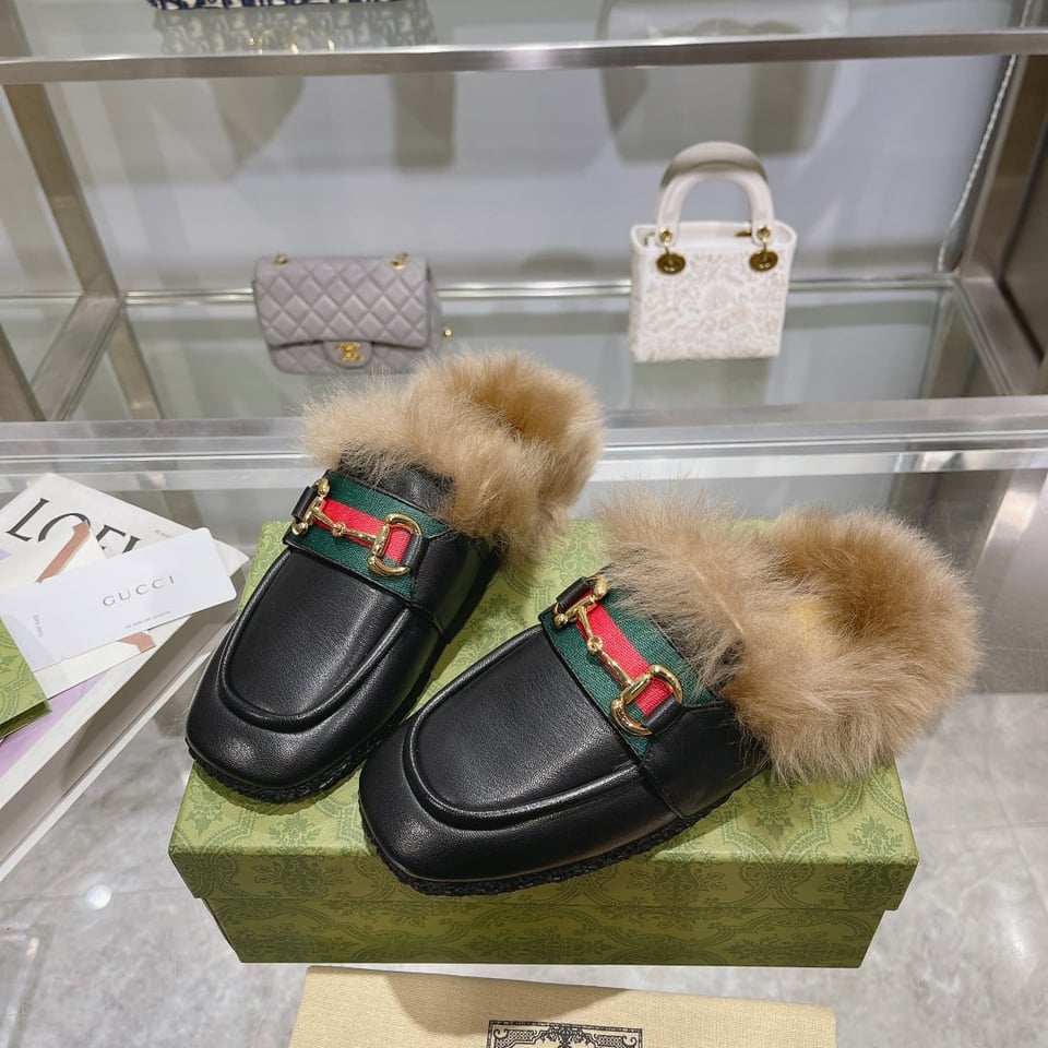 Gucci Men’S Slipper With Horsebit Black view 6