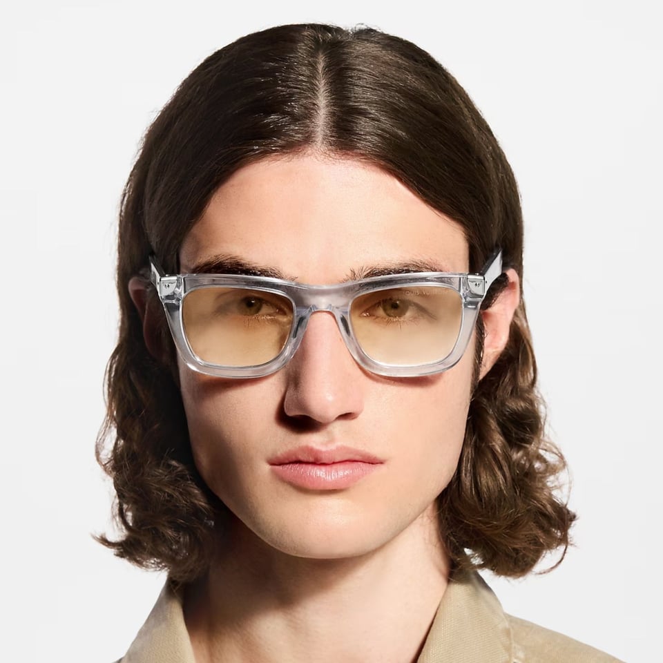 Louis Vuitton Heritage Square-Shaped Sunglasses Orange Z3511U view 2
