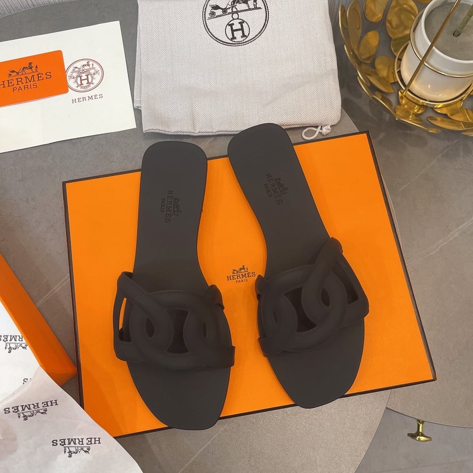 Hermes Aloha Sandal Black H201157Z 02350 view 4