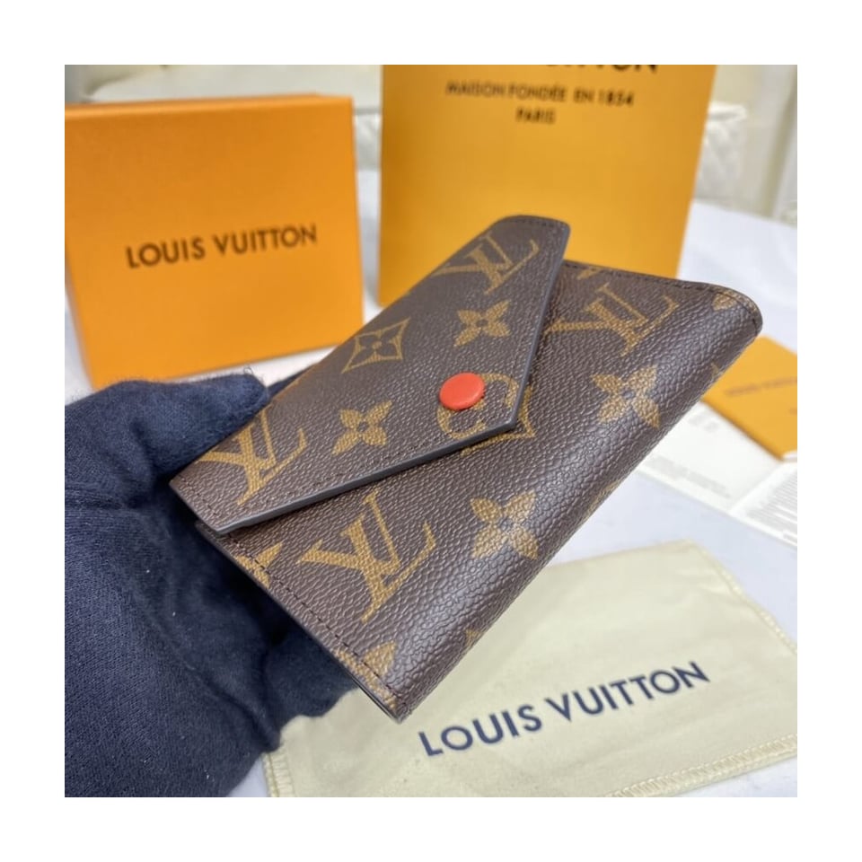 Louis Vuitton Monogram Canvas Victorine Wallet Watermelon Red view 4