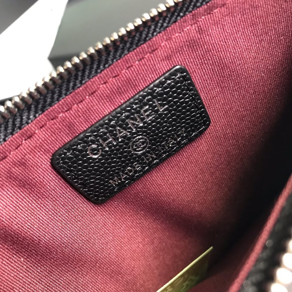 Chanel Mobile Purse 19.5 Black Grained Calfskin Icon view 9