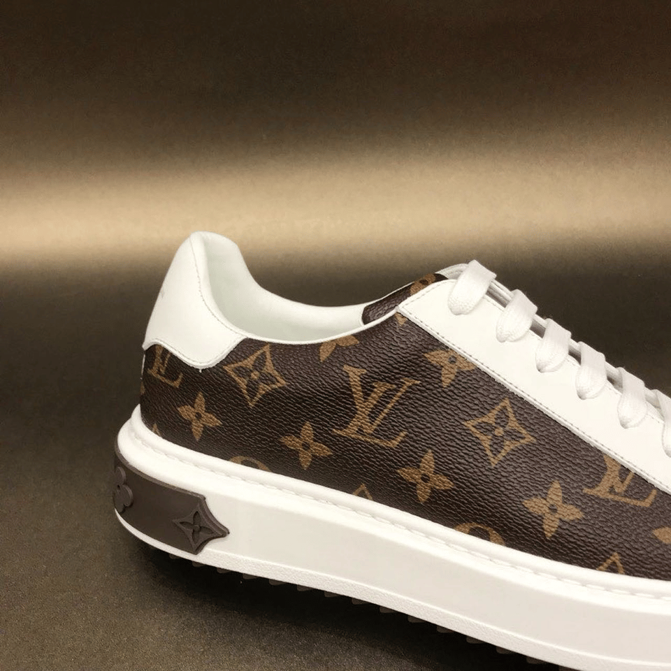 Louis Vuitton Time Out Sneaker Monogram Canvas White For Women view 5
