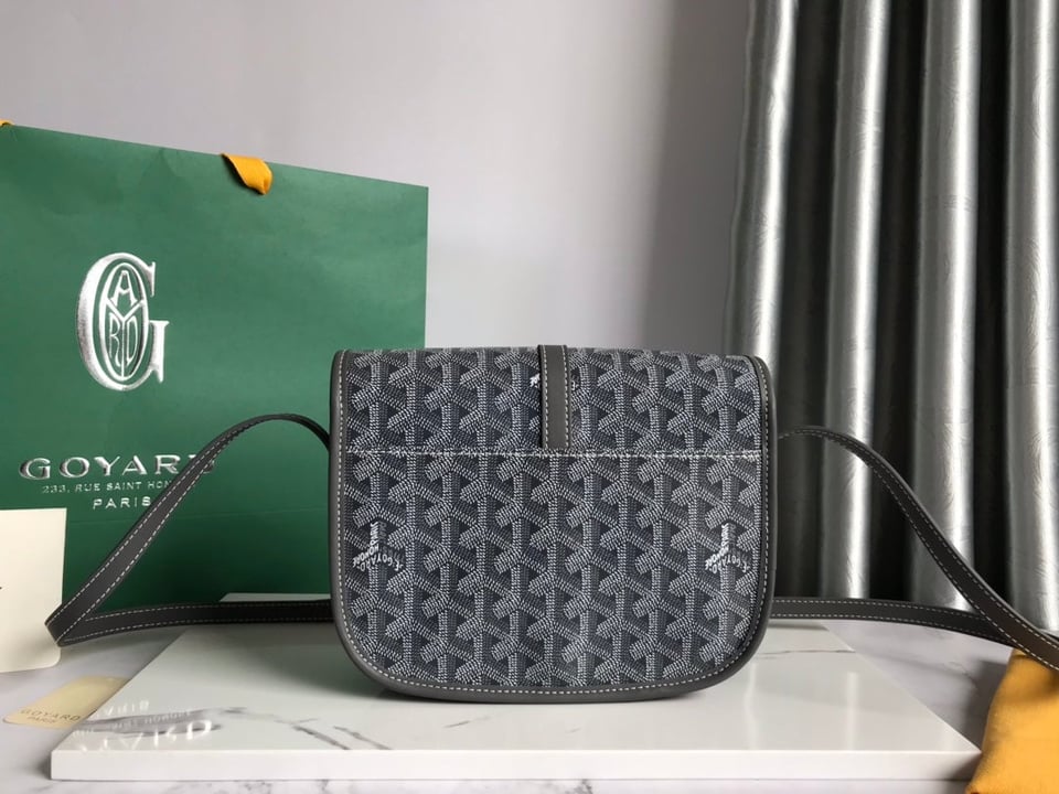 Goyard Belvedere Pm Bag 21Cm Grey Canvas view 4