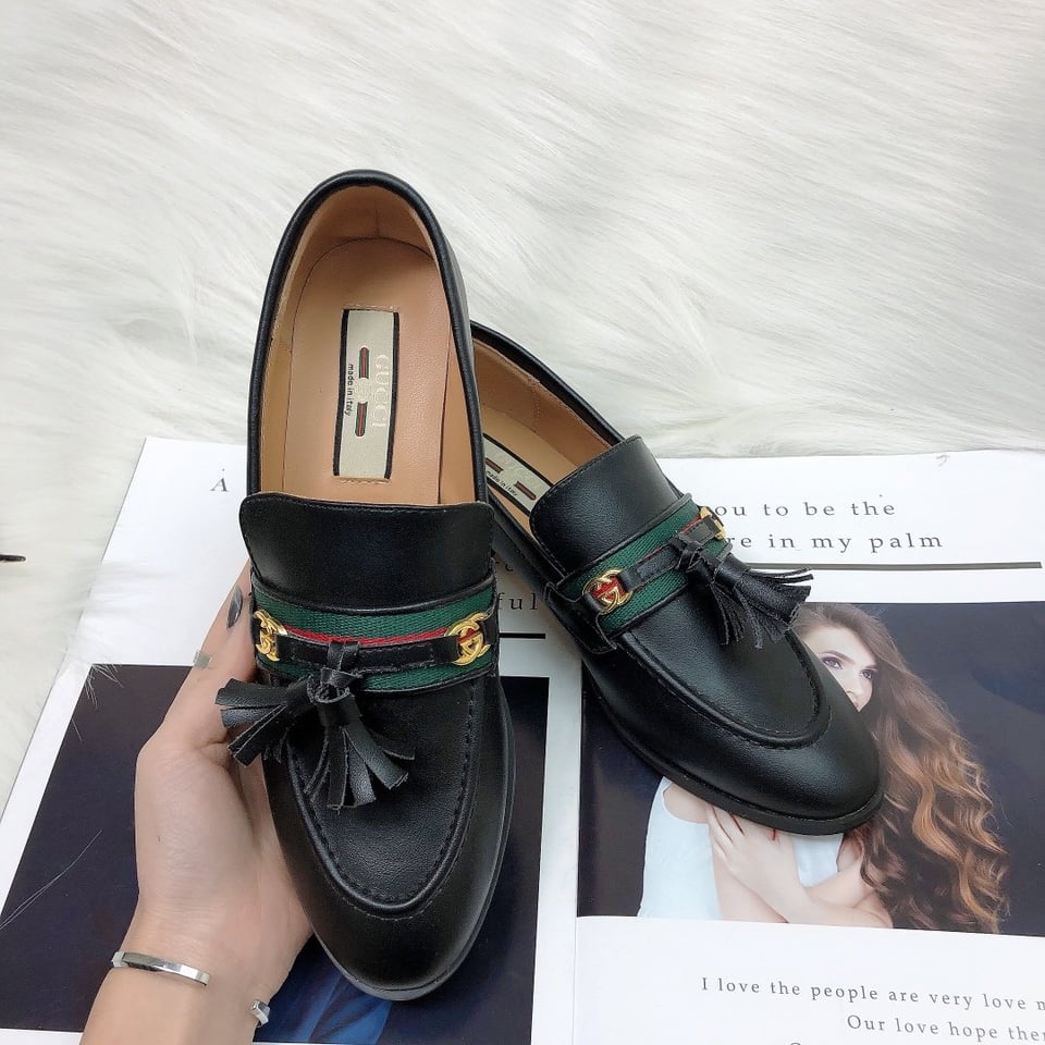 Gucci Unisex Leather Interlocking G Black view 5