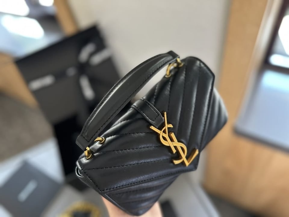 Saint Laurent College Mini Chain Bag Black 18Cm view 4