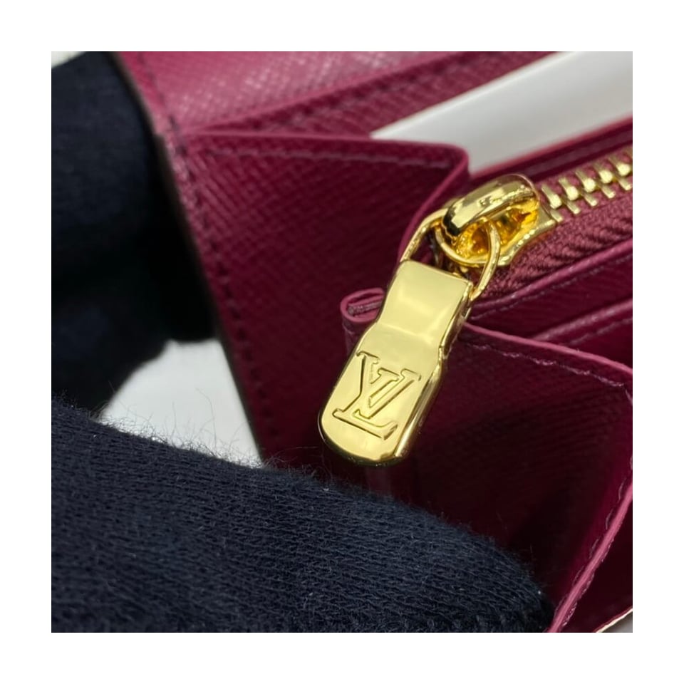 Louis Vuitton Monogram Cavas Sarah Wallet Fuchsia view 11