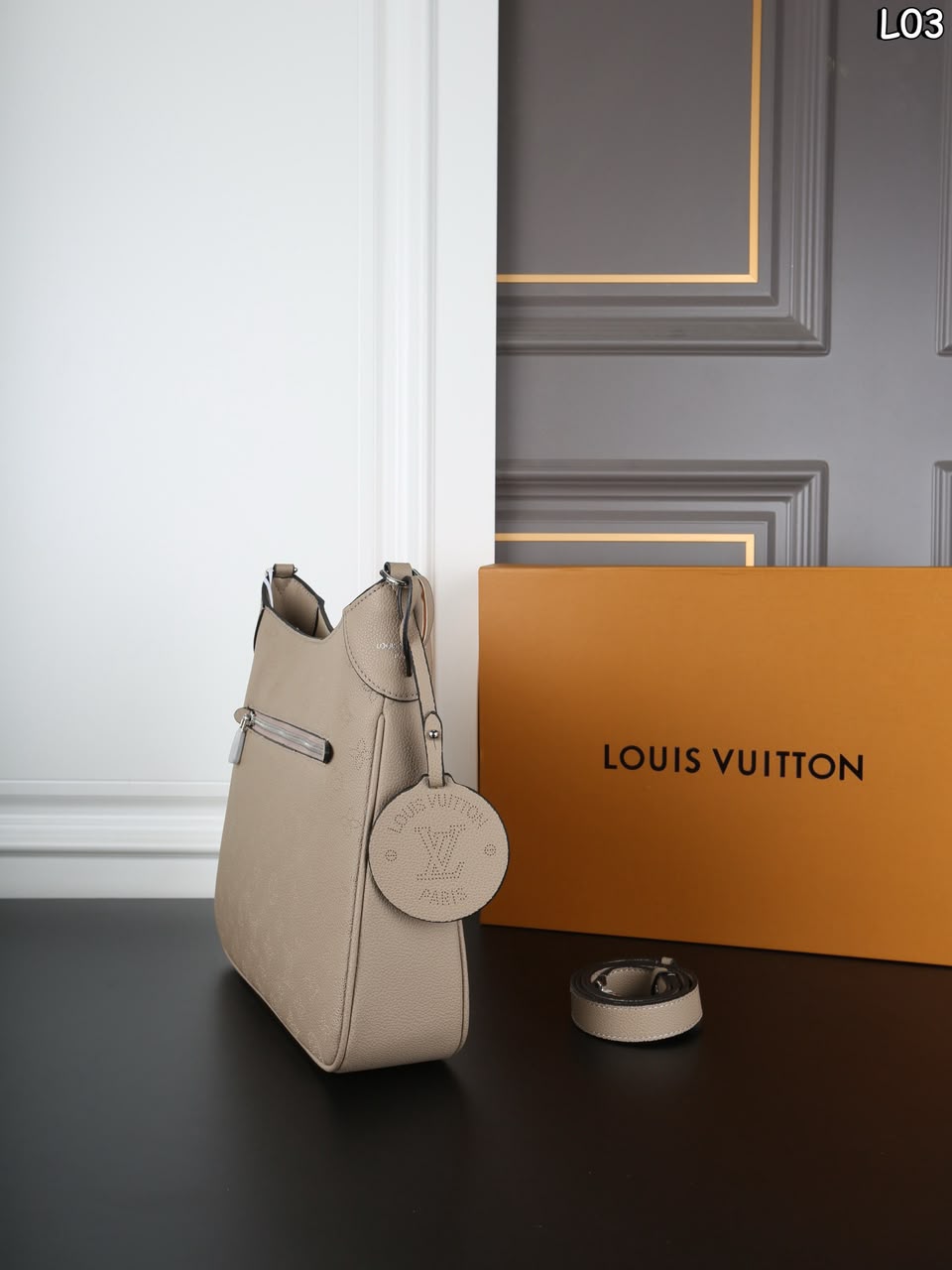 Louis Vuitton All Around PM Bag Galet Grey 25cm M27336 view 3