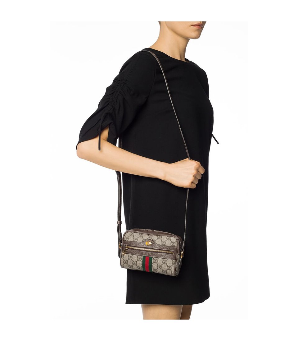 Gucci Ophidia GG Supreme Mini Bag Beige view 5