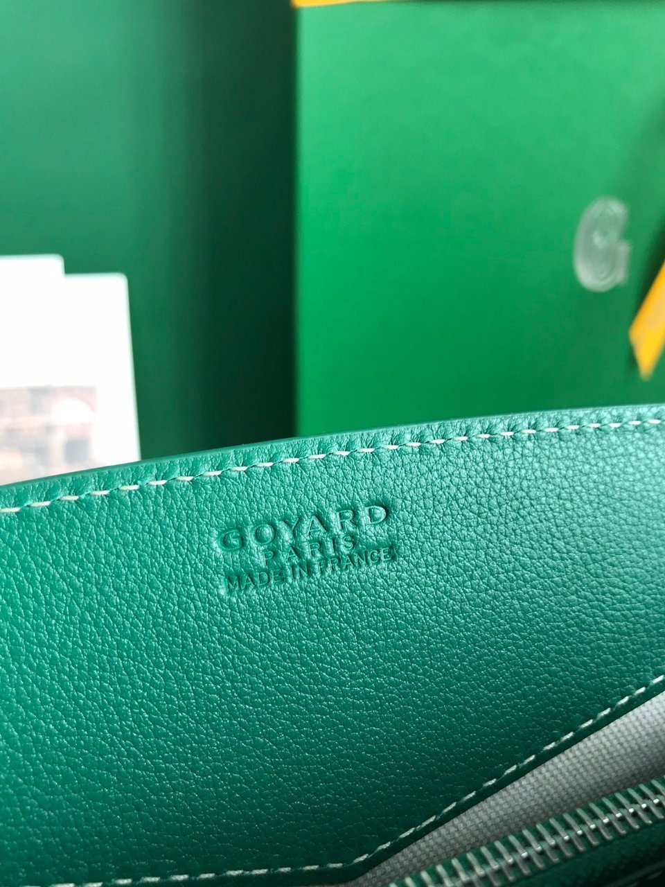 Goyard Rouette Structuré Mini Bag 21 Cm Green Goyardine Canvas And Calfskin view 9
