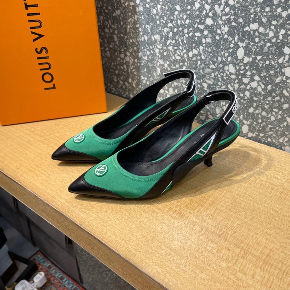 Louis Vuitton Archlight Slingback Pumps Green view 7