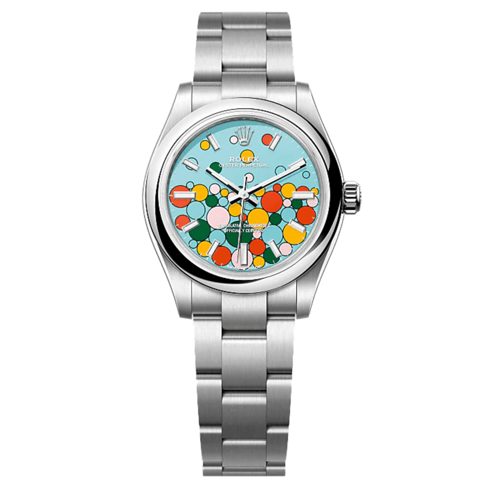 Rolex Day-Date 36 mm Turquoise Dial 126000 view 2