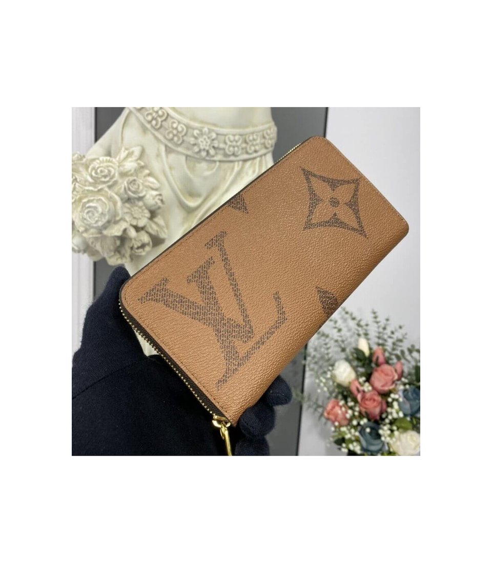 Louis Vuitton Monogram Reverse Canvas Zippy Wallet view 5