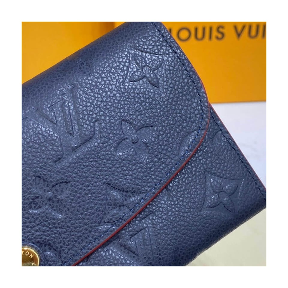 Louis Vuitton Monogram Empreinte Emilie Wallet Marine Rouge view 6