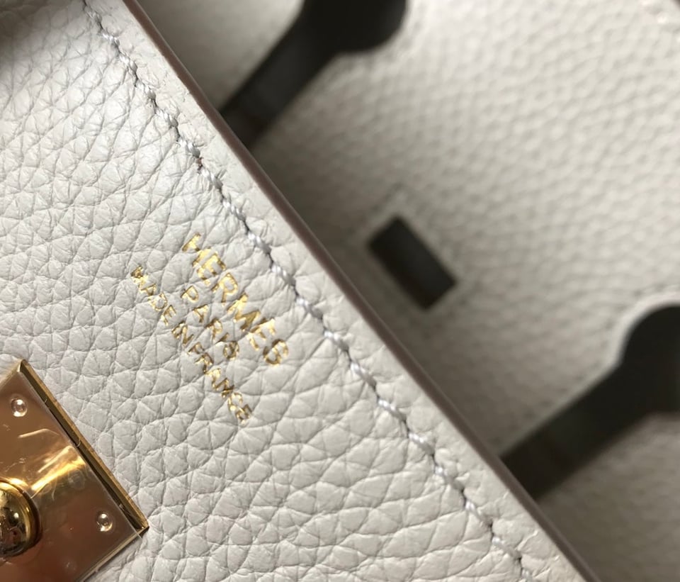 Hermes Birkin 35Cm Bag Ivory Togo Gold Hardware view 8