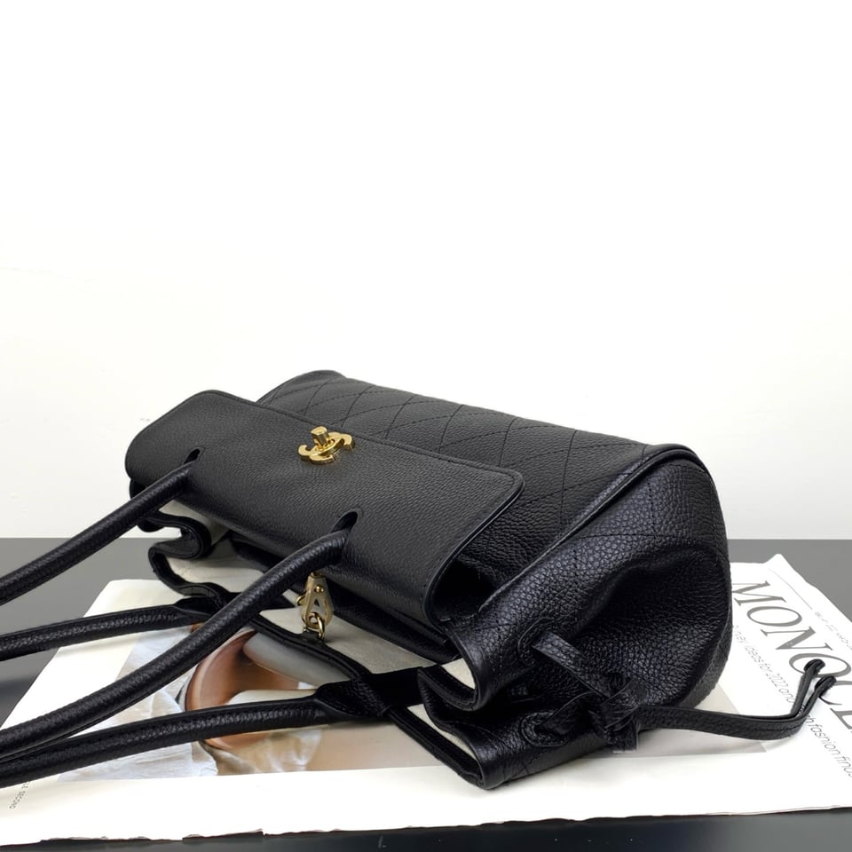 Chanel Urban Essential Tote Light Black Caviar Gold Hardware 30cm/11.8in view 6