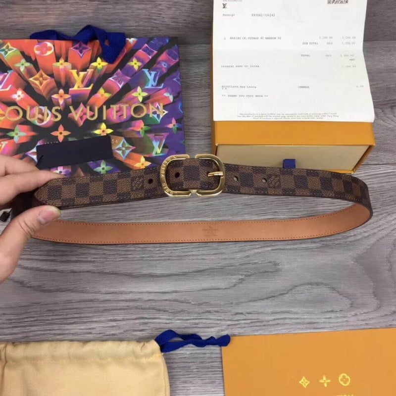 Louis Vuitton Damier Canvas Mini Belt 25mm M9744V view 4