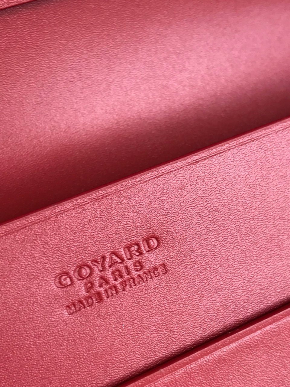 Goyard Richelieu Wallet 19 Cm Classic Red Goyardine Canvas view 9