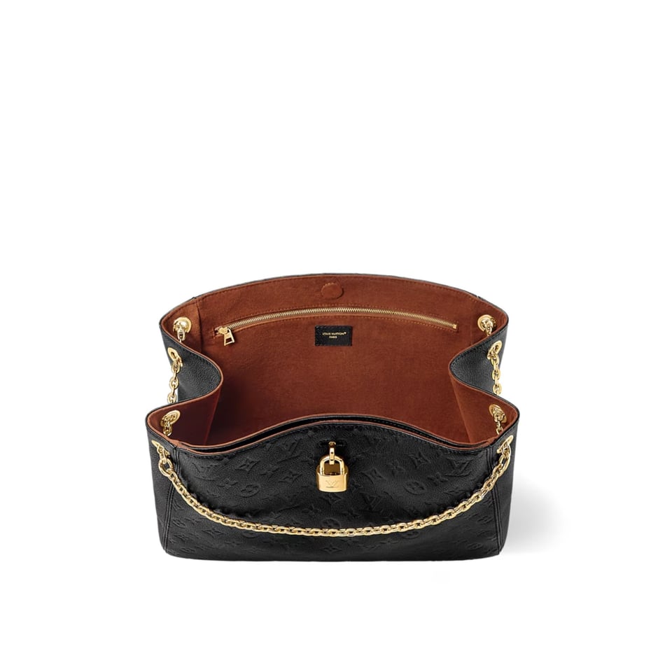 Louis Vuitton LV Anytime MM Monogram Empreinte Bag Black M14324 42cm/ 16.5in view 4