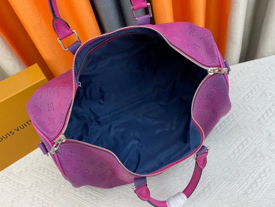 Louis Vuitton Keepall Bandouliere 50Cm Blue And Pink view 10