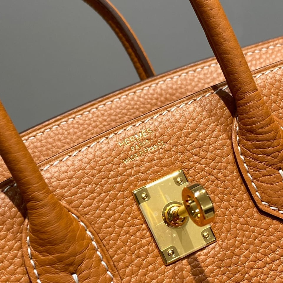 Hermes Birkin 20Cm Gold Togo Leather Gold Hardware view 8