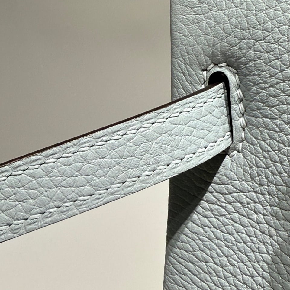 Hermes Birkin 25Cm Baby Blue Togo Leather Silver Hardware 237514 view 9