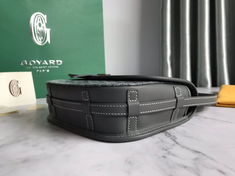 Goyard Belvedere Pm Bag 21Cm Grey Canvas view 5