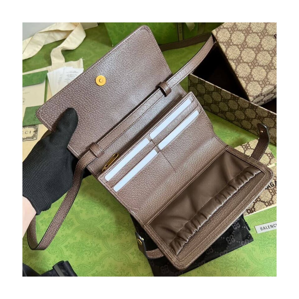 Balenciaga x Gucci Hacker Mini Crossbody Bag Coffee view 8