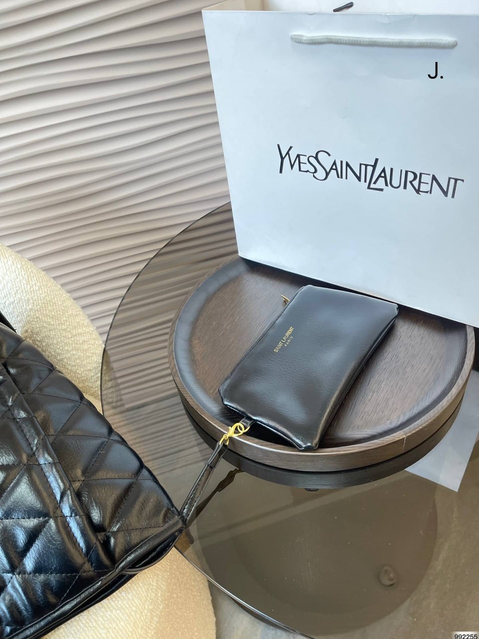 Saint Laurent Shopping Tote Bag Black 40Cm view 8