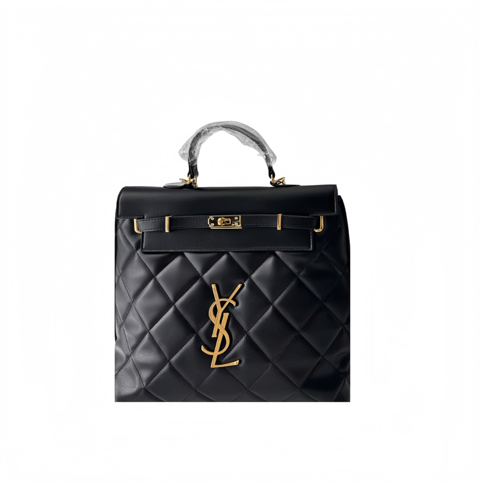 Saint Laurent Leather Backpack Black 30Cm view 2