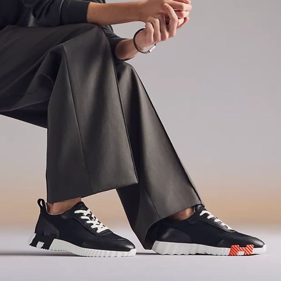Hermes Bouncing Sneakers Noir Color Goatskin H261897ZH01390 view 2