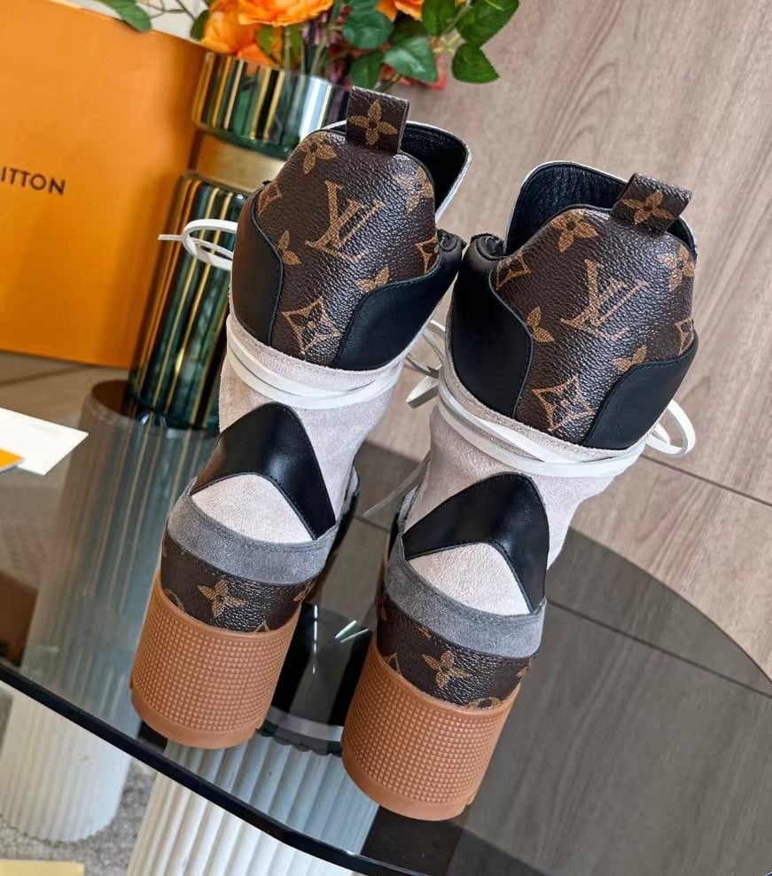 Louis Vuitton Laureate Ankle Boots Dark Grey 1Aap8B view 5