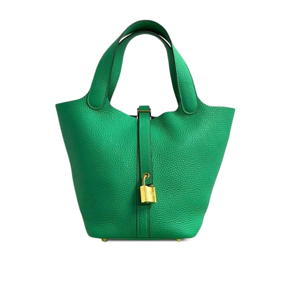 Hermes Picotin Lock Bag In Taurillon Clemence Bambou 22Cm view 2