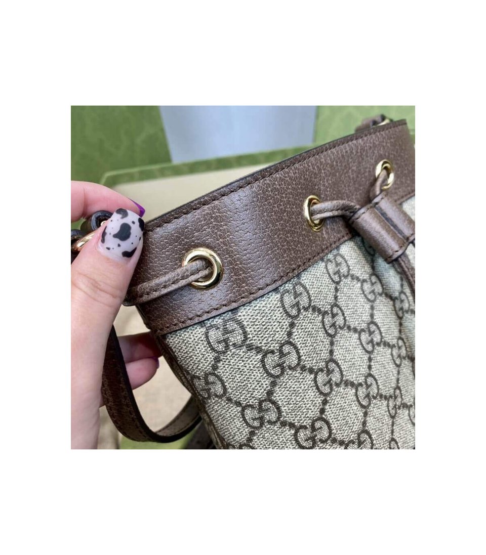 Gucci Ophidia Mini GG Bucket Bag view 16