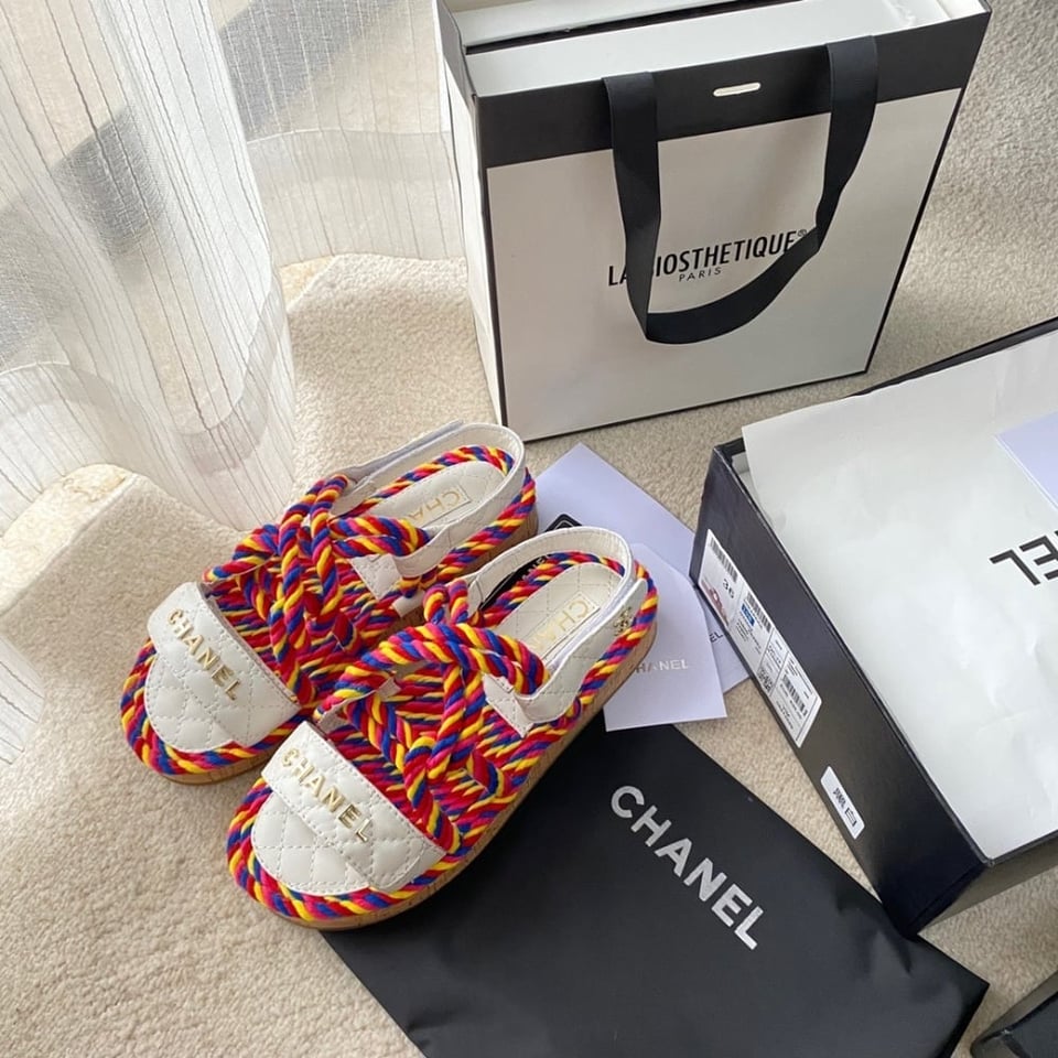 Chanel Rope Sandals Strap Multicolor view 10