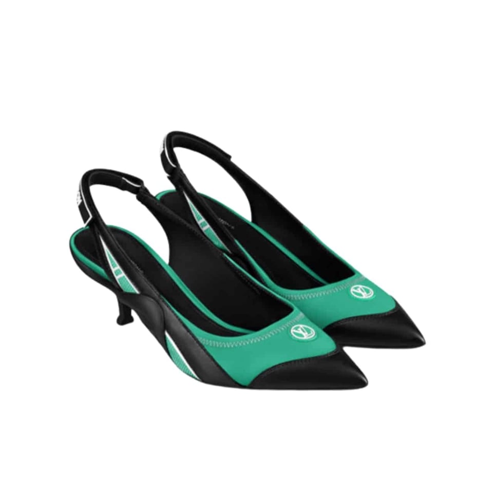 Louis Vuitton Archlight Slingback Pumps Green view 2