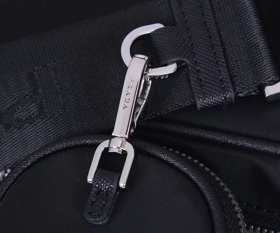 Prada Re-Nylon Shoulder Bag Black view 6
