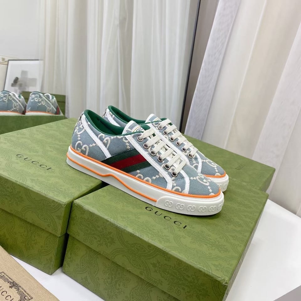 Gucci Women’S Tennis 1977 Sneaker Light Blue 606110 H0G10 3460 view 5