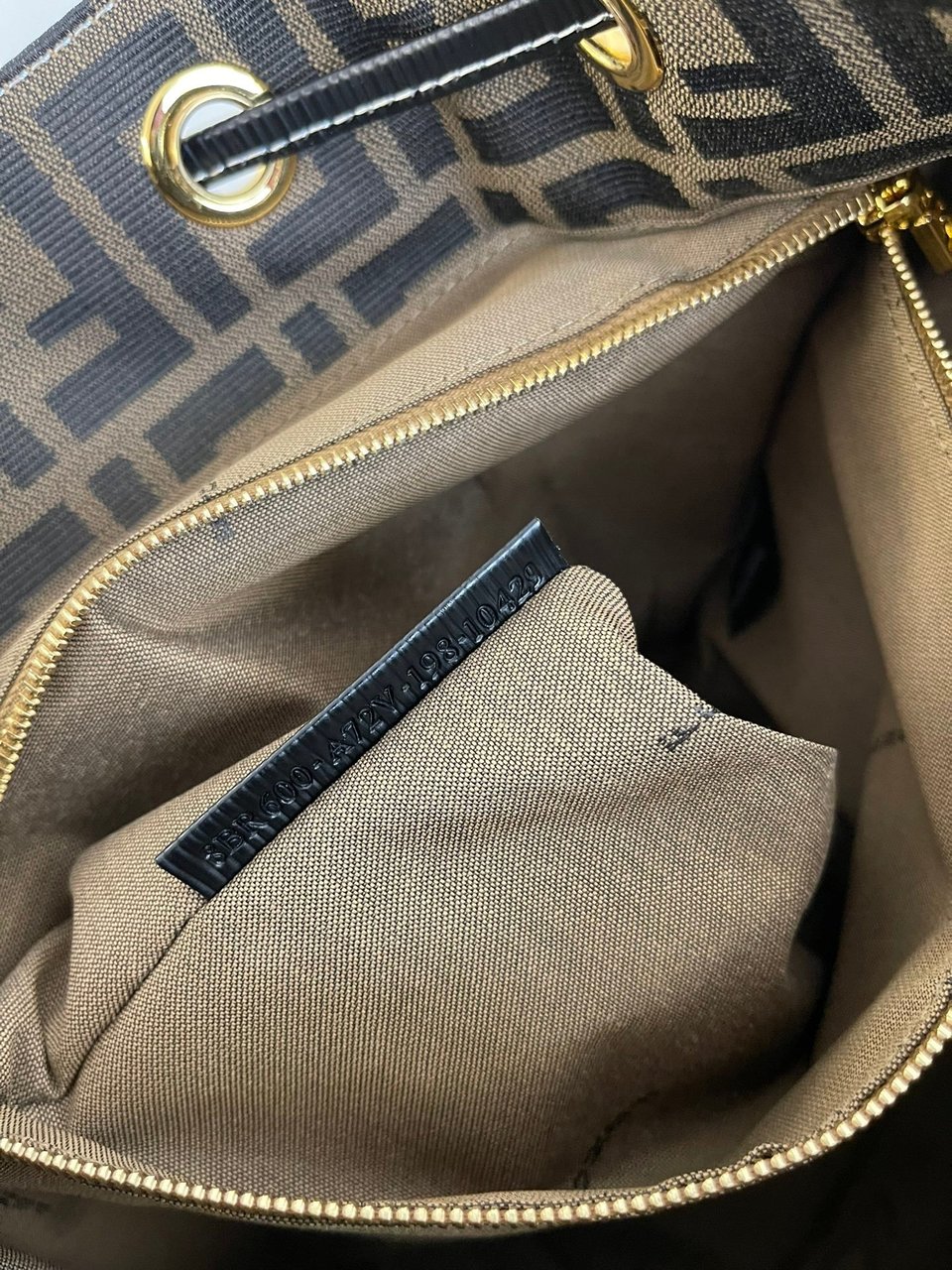 Fendi Zucca Brown Canvas Backpack 38cm view 10