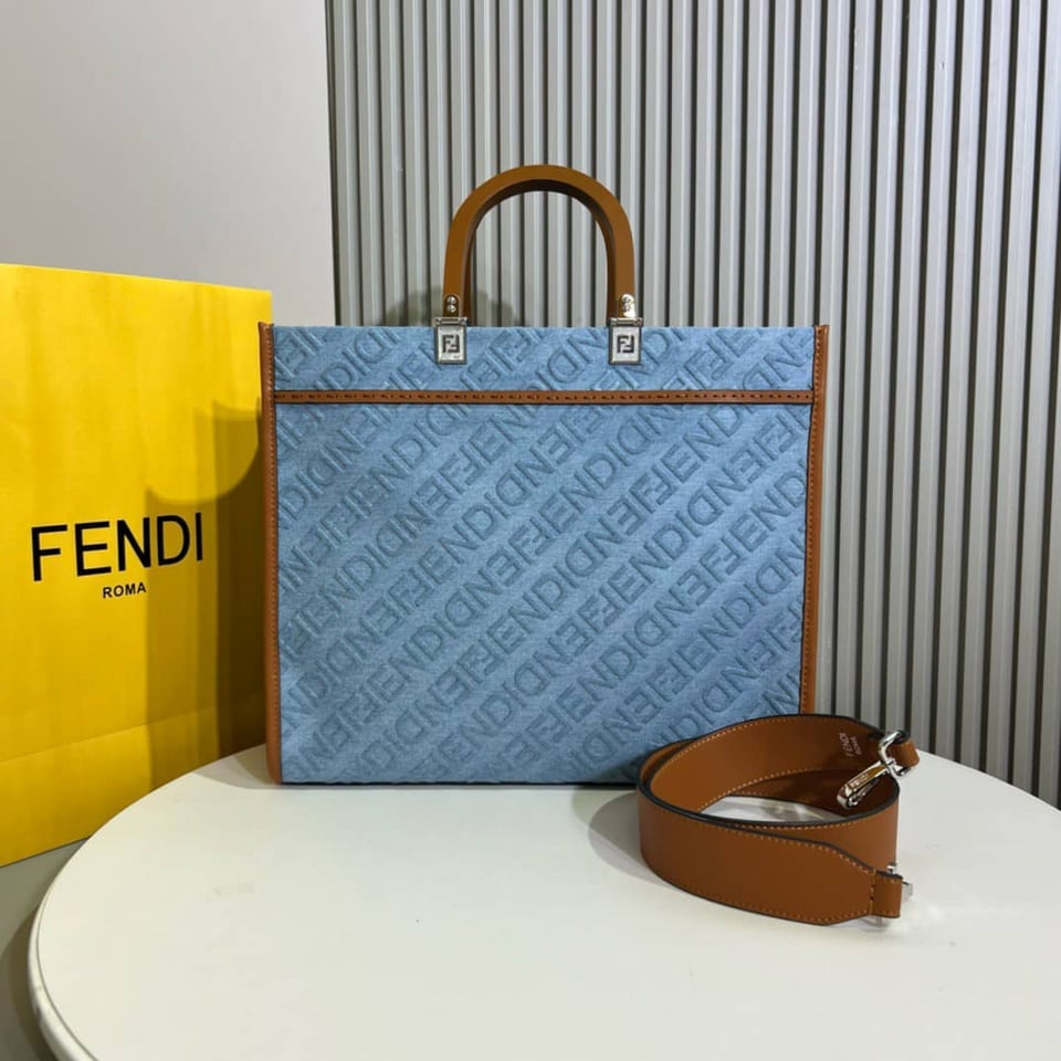 Fendi Sunshine Medium Denim Light Blue 35Cm view 8