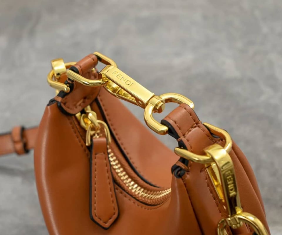 Fendi Fendigraphy Mini Leather Mini Bag Brown 16Cm 8Bs081A5Dyf1Mqi view 4