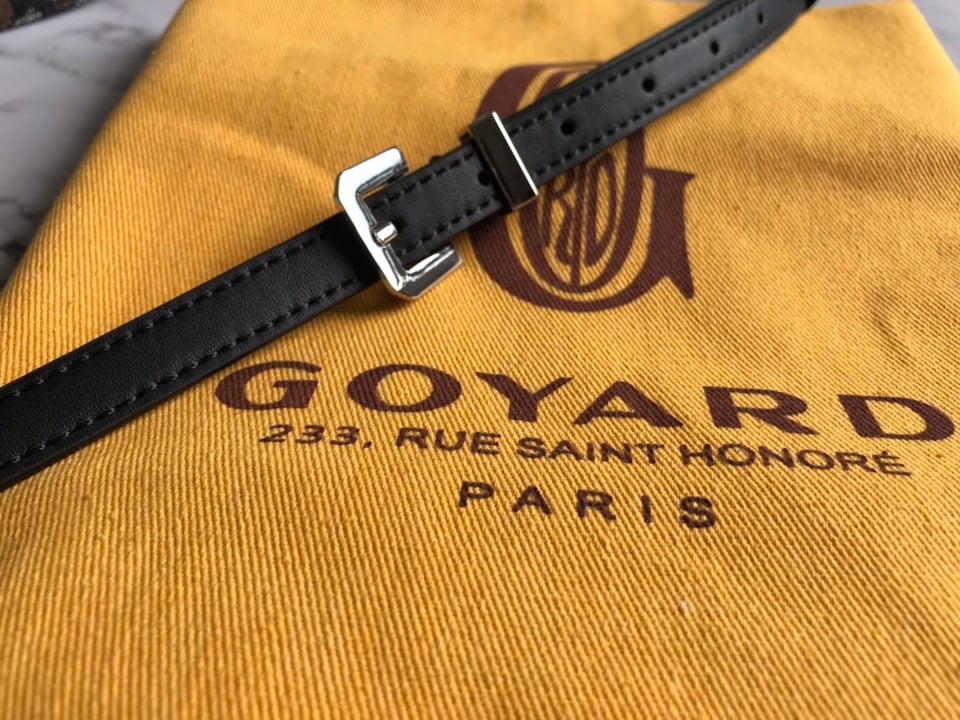 Goyard Belvedere Pm Bag 21Cm Black Canvas view 8