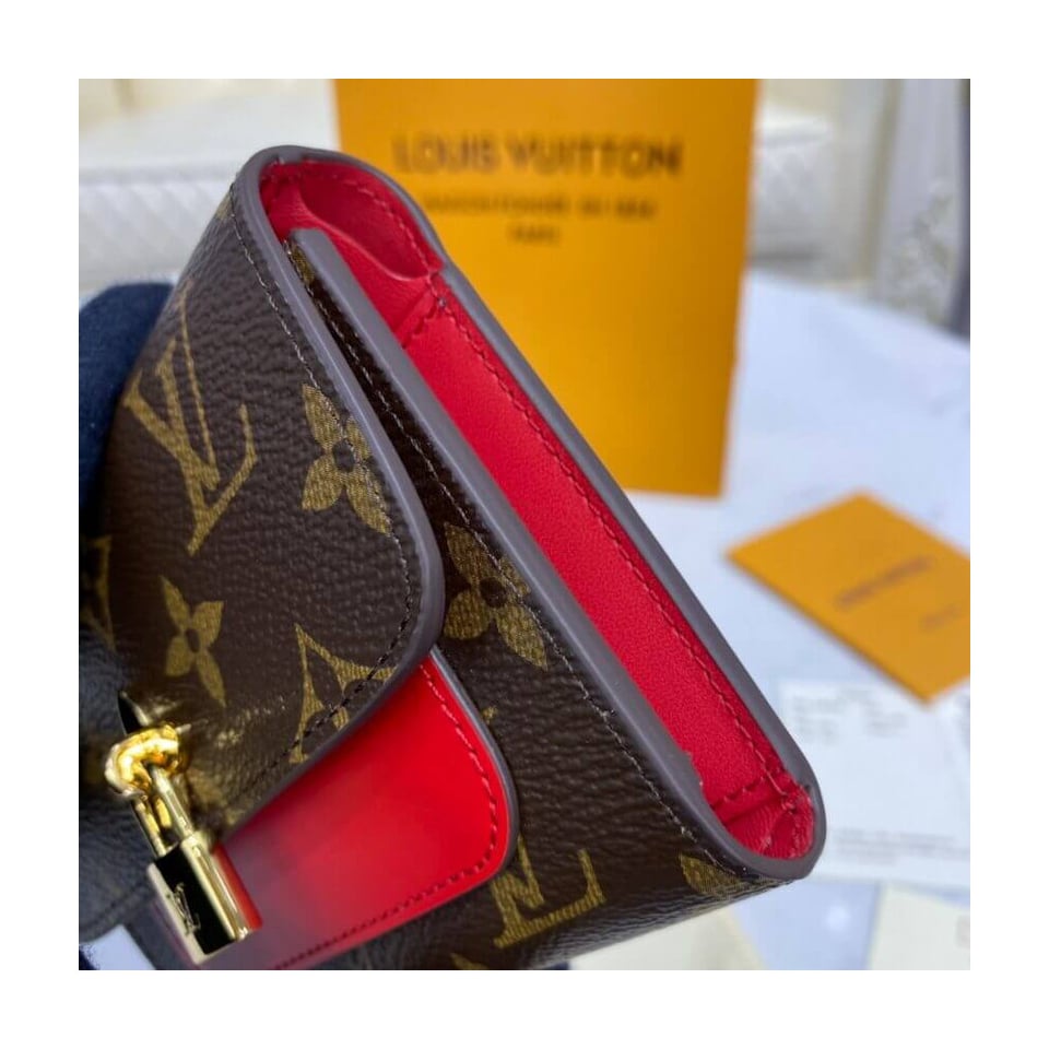 Louis Vuitton Flower Compact Wallet Red view 6