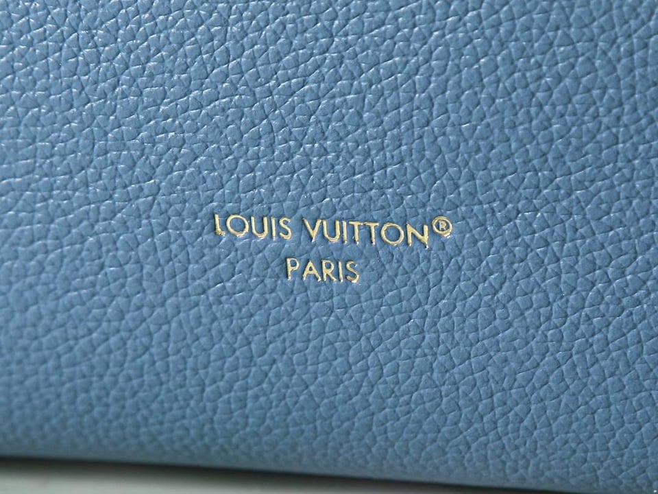 Louis Vuitton Side Trunk MM 21cm Blue Jeans Calf leather M27436 view 7