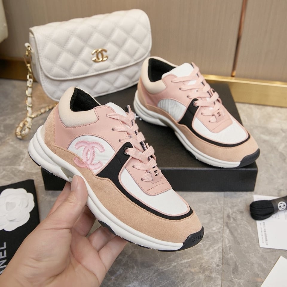 Chanel Wmns Sneaker Pink Black G34360 Y51525 K1276 view 7