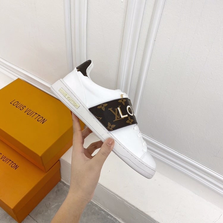 Louis Vuitton Frontrow Logo Monogram Strap White view 9