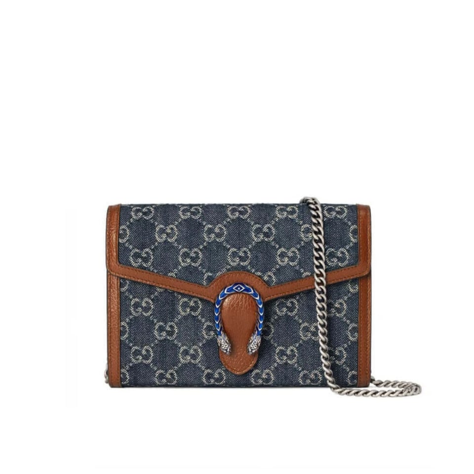 Gucci Dionysus Mini Chain Bag ‘Blue’ 20cm view 2