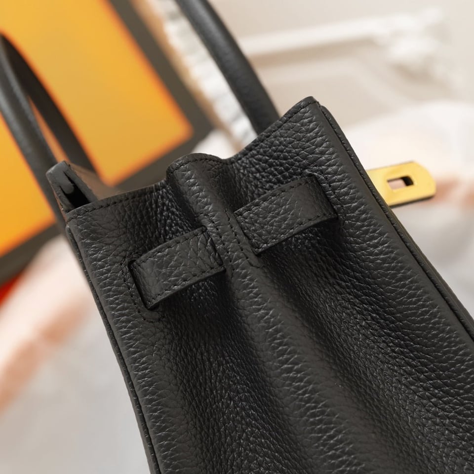 Hermes Birkin Bag 35 Black Togo Gold Hardware view 8