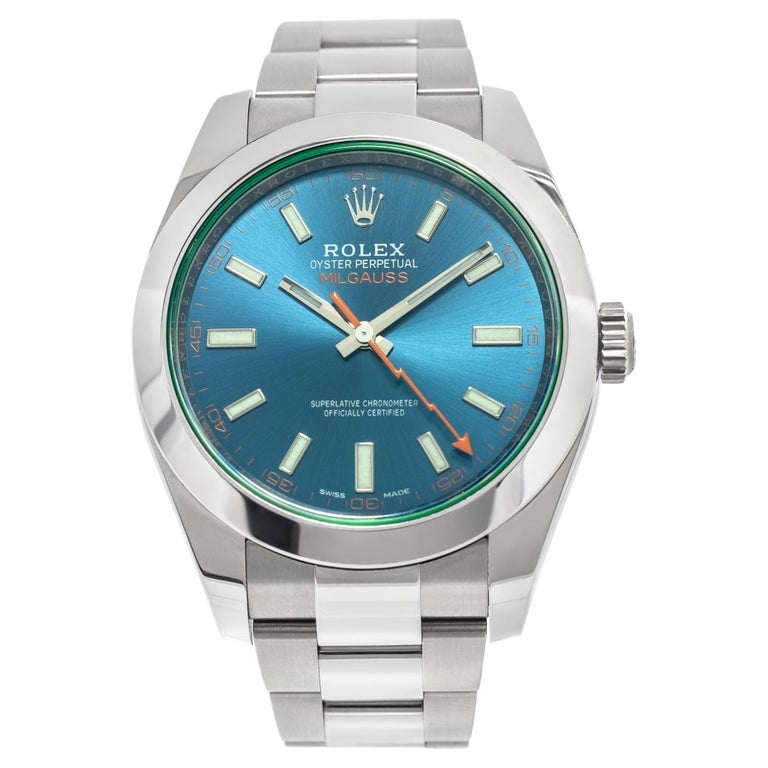 Rolex Milgauss 40mm Blue Dial 116400GV view 2