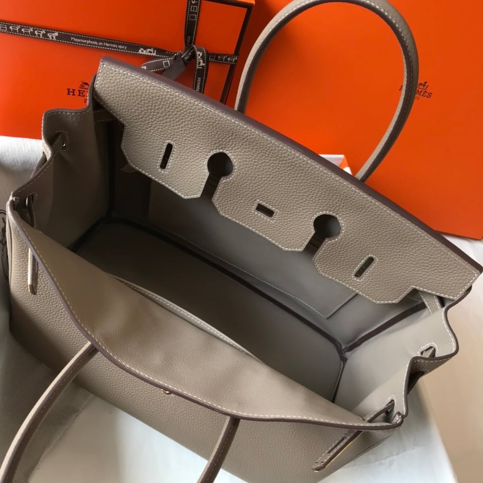 Hermes Birkin 35Cm Brown Togo Leather Gold Hardware view 6